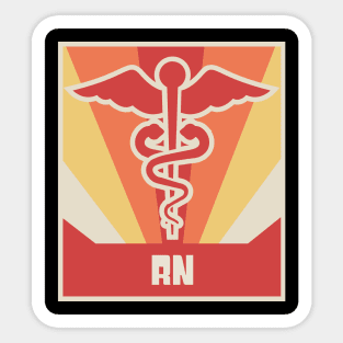 Vintage Cadeuces | RN Registered Nurse Nursing Gift Sticker